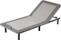 Beliani Sommier Électrique Réglable en Fer et Polyester 80 x 200 cm avec Télécommande Gris Brunoy – lit ou sommier