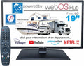 Unispectra 19' téléviseur connecté webOS avec Télécommande Magique 12v HDR 230v 24v téléviseur TNT – 19 kWh, 2,4 GHz / 5 GHz, noir