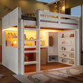 Zepneiy Lit Mezzanine 140x200 cm – blanc