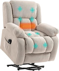 HOMCOM – Fauteuil Releveur Électrique Chauffage Massage Relax Beige