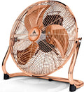 TRESKO AERSON Ventilateur de Sol 50 cm – 125 W, beige/orange/gris
